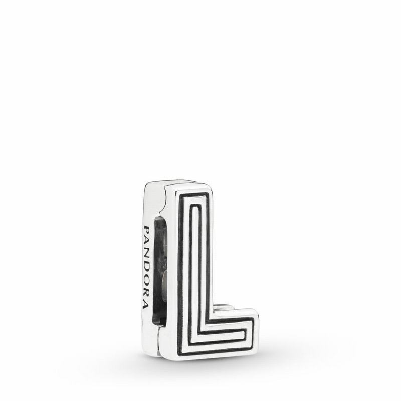 Pandora Australia Reflexions™ Letter L Clip Charm - Sterling Silver | YERWXT215